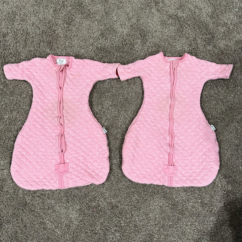 (2) Halo SleepSack Easy Transition small